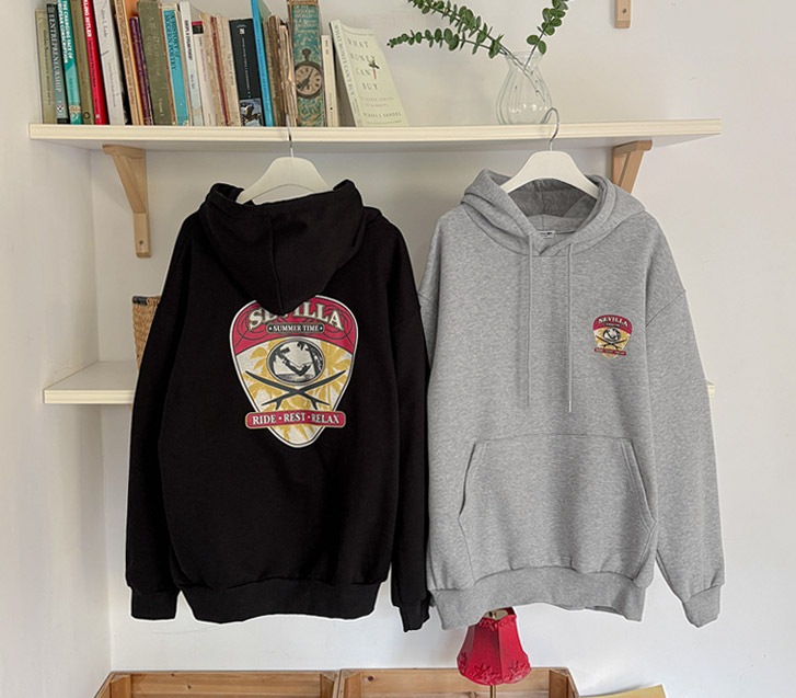 [Unisex] Seville Printing Napping Hoodie