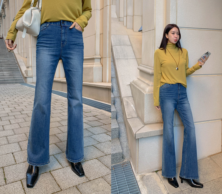 Vock Denim Semi-bootcut Pants