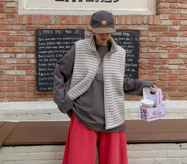 Soda Stripe string Tumble Vest