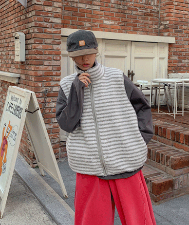 Soda Stripe string Tumble Vest