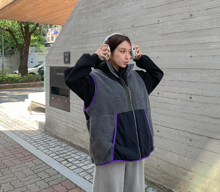Crew color combination Wool Vest