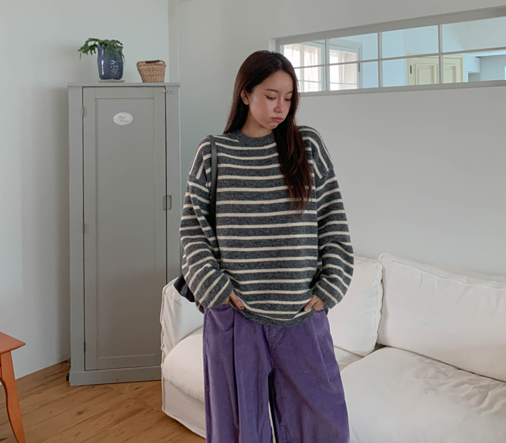 Kobi color combination striped knit